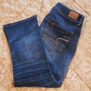 American Eagle Outfitters "Kick" Crop Jeans